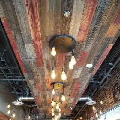 Reclaimed Wood Ceiling Panels
