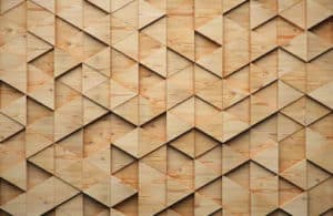 3D Triangle Wood Wall
