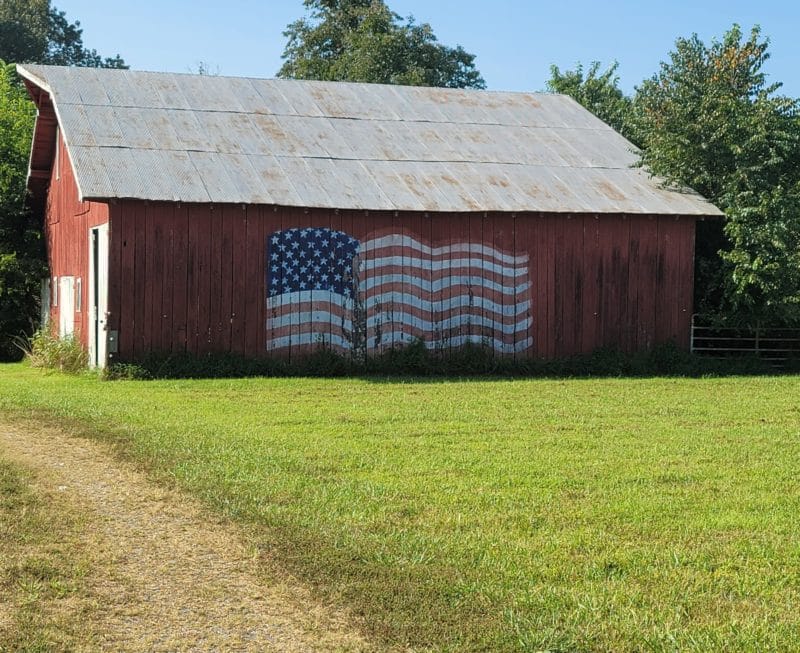 red American barn reclaimed wood